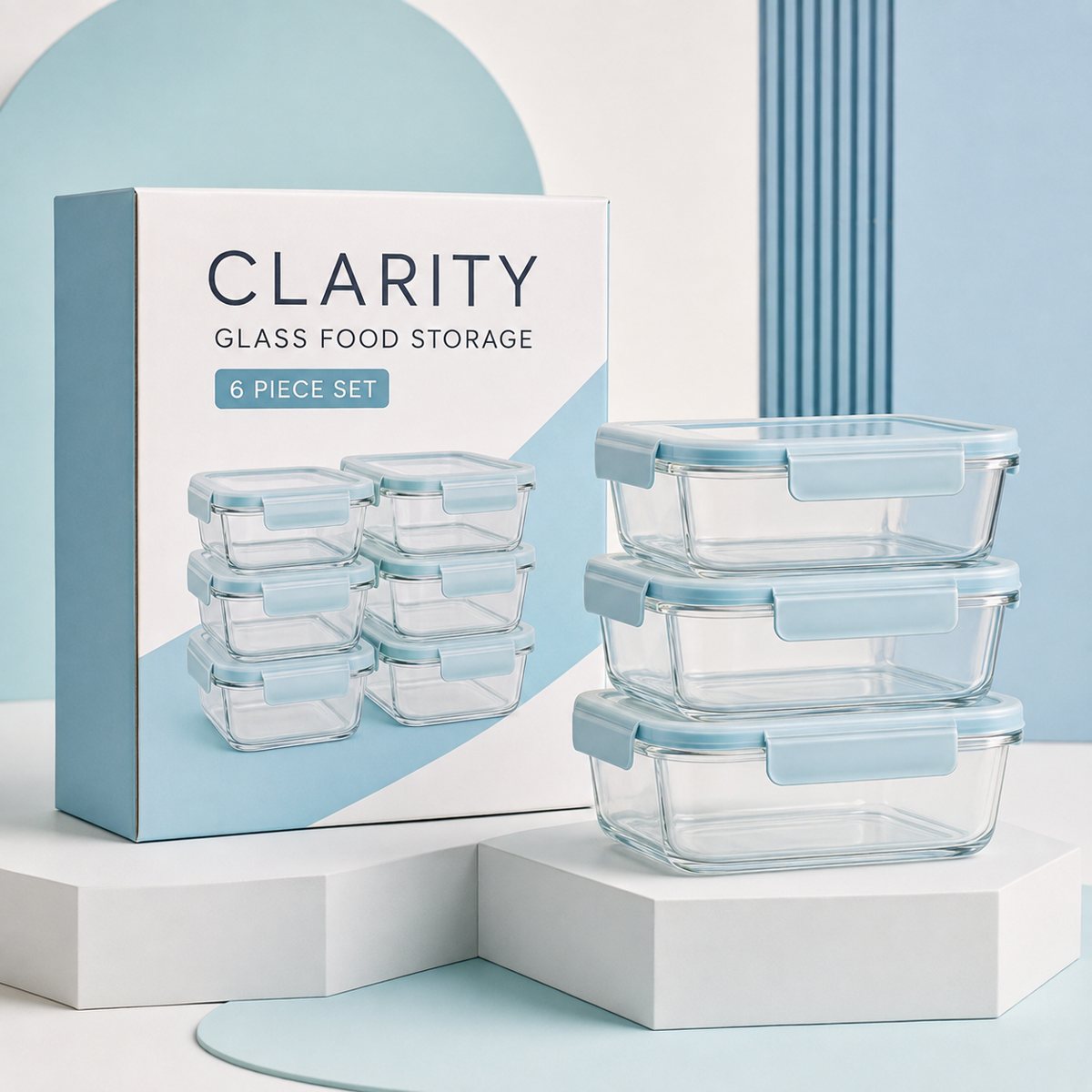 Glass Food Storage Set
