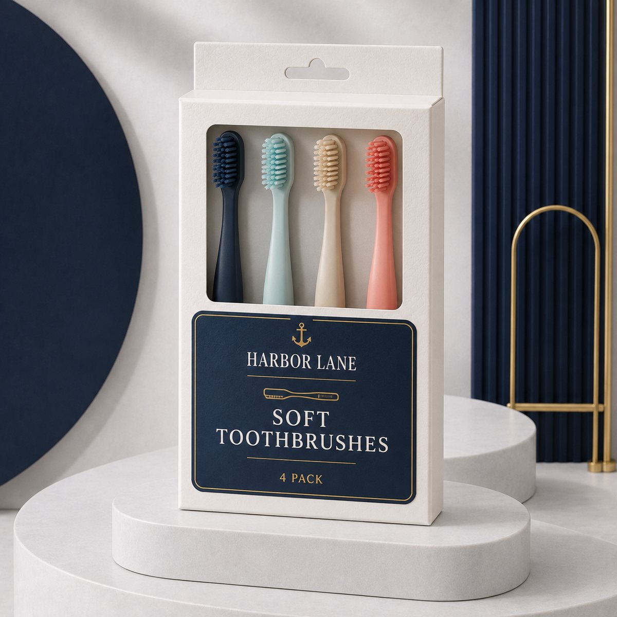 Soft Toothbrushes, 4 Pack